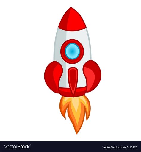 Rocket cartoon Royalty Free Vector Image - VectorStock