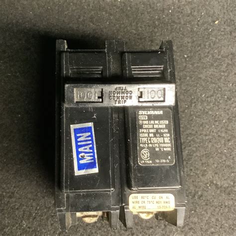 GTE Sylvania E 16248 100 2 Pole 120 240 V Circuit Breaker ST730