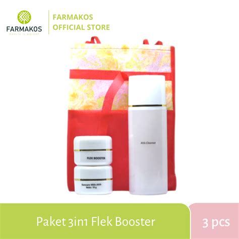 FARMAKOS PAKET 3IN1 FLEK BOOSTER PAKET CREAM FLEK MEMBERSIHKAN