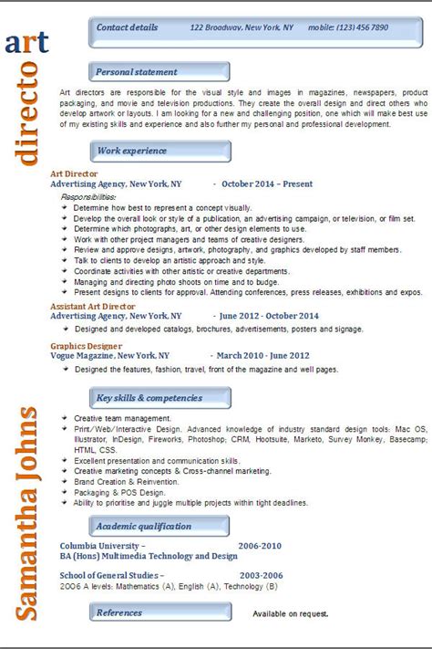 Resume Examples Art Director Resume