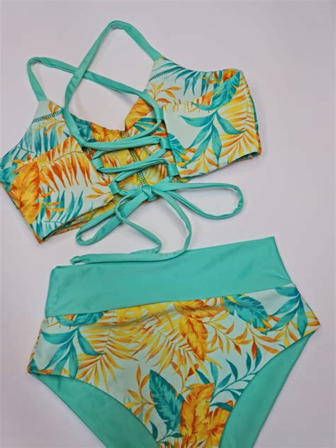 Bikini Deportivo Floral Calipso Lizana Store