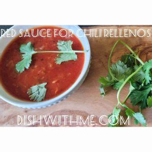 RED SAUCE FOR CHILI RELLENOS - Dish With Me