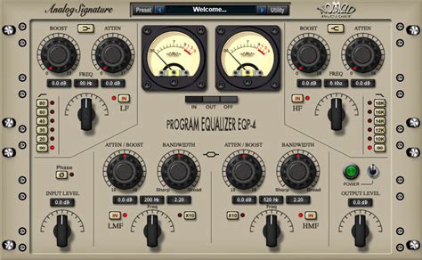 Kvr Analog Signature Program Equalizer Eqp 4 By Nomad Factory Eq Vst Plugin Audio Units