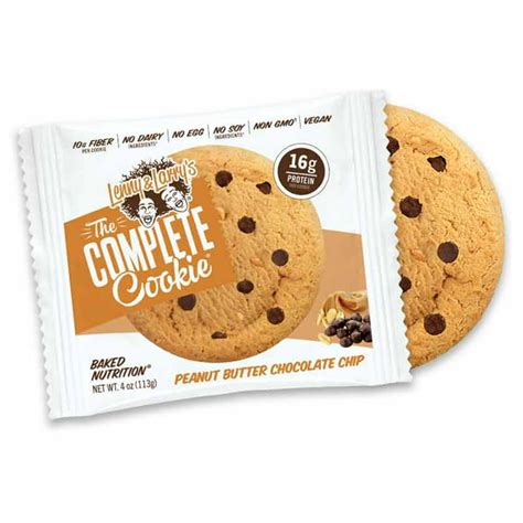 Lenny And Larry S The Complete Cookie Peanut Butter Chocolate 4oz 12ct Plant Based Protein