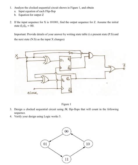 Solved 1 Analyze The Clocked Sequential Circuit Shown In