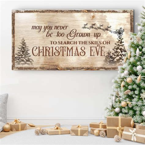 Christmas Eve Farmhouse Sign Christmas Wall Décor May You Etsy