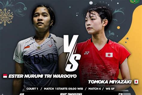 Jadwal Semifinal Korea Masters 2023 Dan Jam Tayang Ester Nurumi Vs