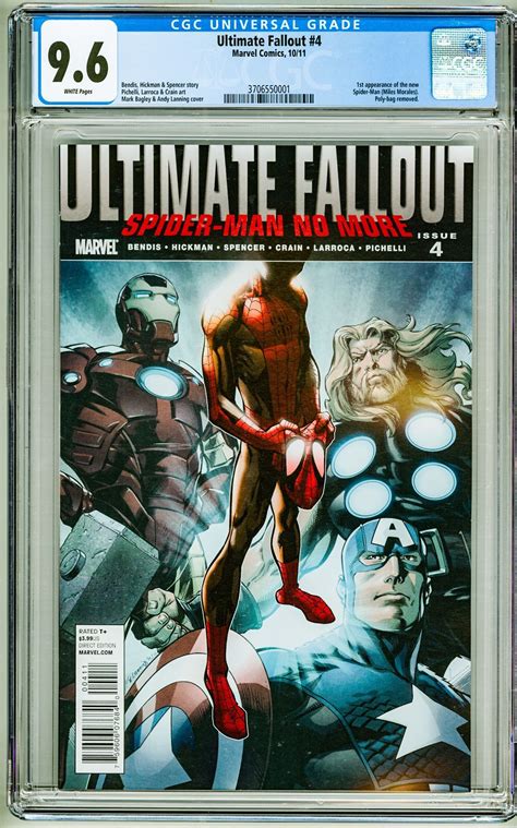 Ultimate Comics Fallout 4 2011 CGC 9 6 Small Crack Top Of Slab