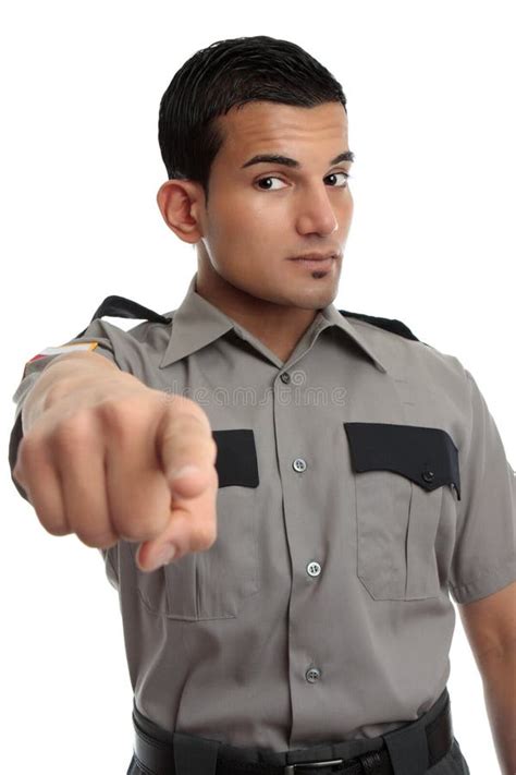 Prison Guard Warden or Policeman Stock Image - Image of mixed, inmate ...