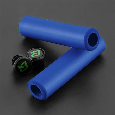 Rockbros Bicycle Grip Mtb Silicone Handlebar Grip Blue