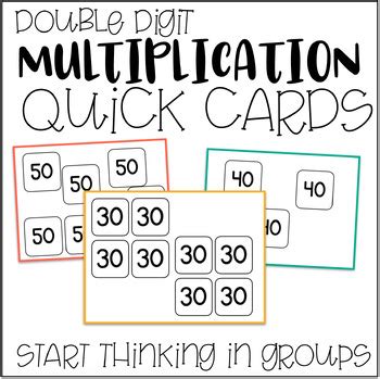 Digit By Digit Multiplication Quick Cards By Aubree Teaches