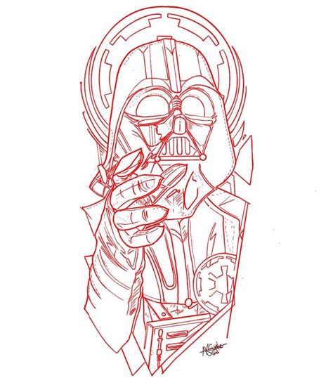 Darth Vader Tattoo Stencil Star Wars Stencil Star Wars Tattoo Sleeve