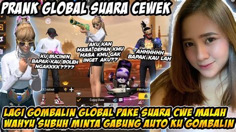 Prank Global Pake Suara Cewek Di Gombalin Wahyu Subuh Sampai Ngamok