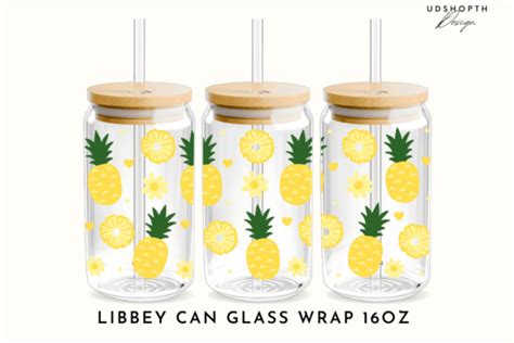 Pineapples Can Glass Wrap Svg Graphic By Udshopthdesign Creative Fabrica