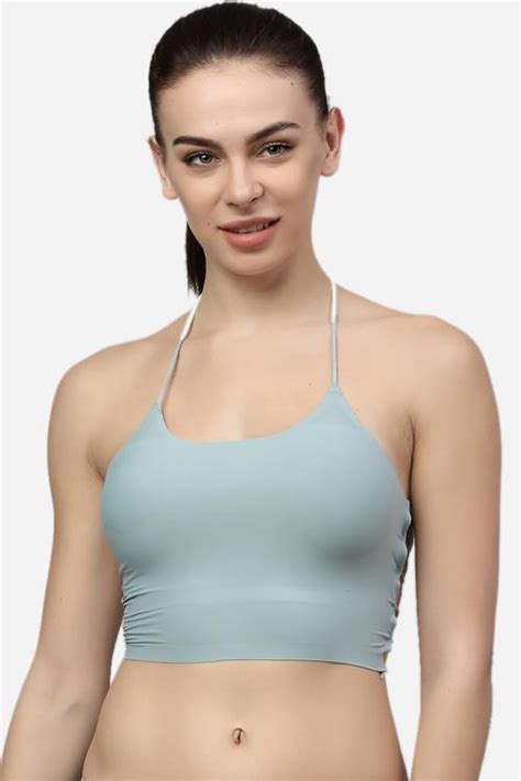 Buy Prettycat Grey Solid Polycotton Bralette Bra For Women Pcj Sb