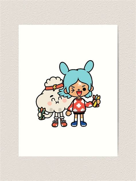 Toca Boca Toca Boca 2021 Toca Life World Art Print By Rajiinom