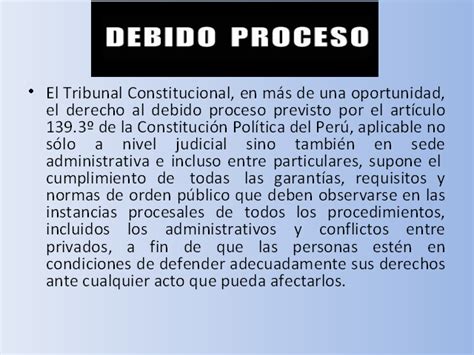 Debido Proceso