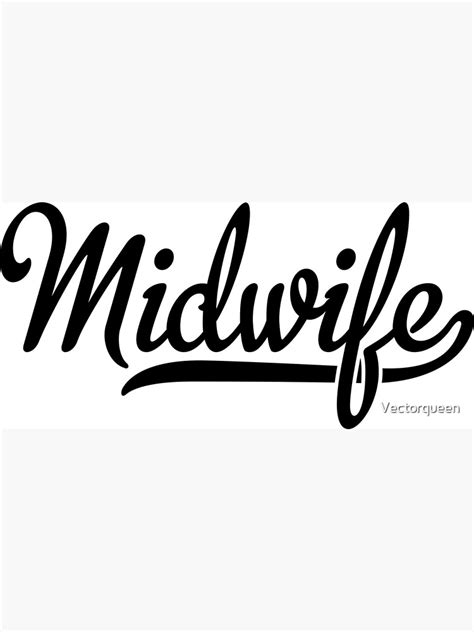 Midwife Poster By Vectorqueen Redbubble