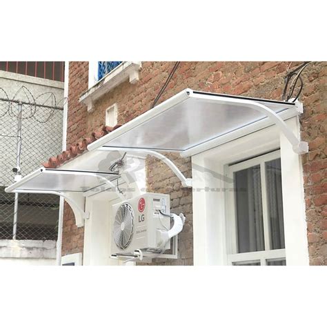 Toldo Para Porta E Janela Policarbonato Alveolar Cristal E Alum Nio