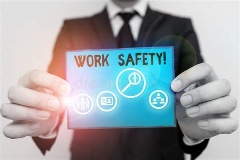 Conceptual Hand Writing Showing Work Safety Business Photo Showcasing