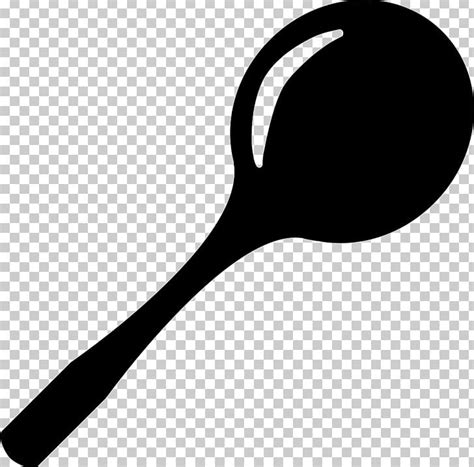 Kitchen Utensil Soup Spoon Ladle Png Clipart Black And White