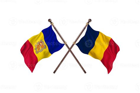 Andorra versus Chad Two Country Flags 13981957 Stock Photo at Vecteezy