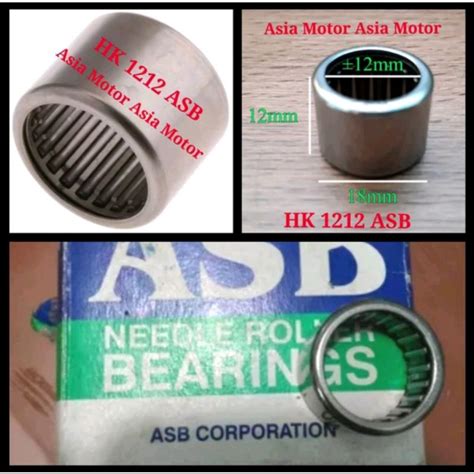 Jual Bearing Roces Needle HK1212 ASB Ukuran 12x18x12 Mm Laker Bering