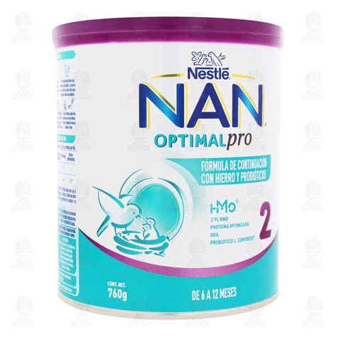 Fórmula Infantil Nestlé Nan Optipro 2 en Polvo Edad 6 12 Meses 800