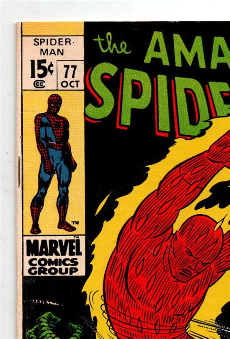 Amazing Spider Man 77 Human Torch Romita Sr 1969 Vf Comic Books Silver Age