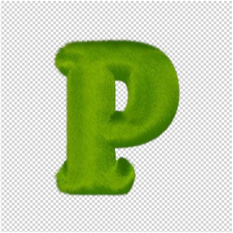 Les Lettres Sont Faites D Herbe Verte Lettre 3d P PSD Premium