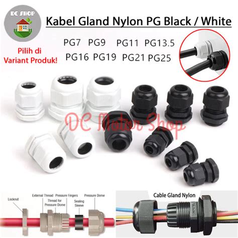 Jual Cable Gland Kabel Gland PG7 PG9 PG11 PG13 5 PG16 PG19 PG21 PG25