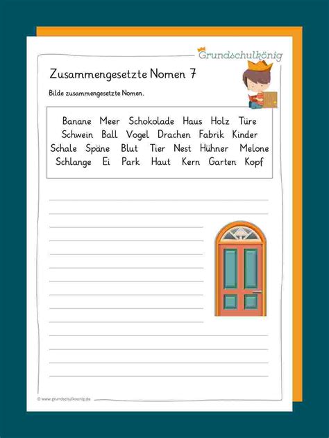 Zusammengesetzte Nomen Learn German Back To School Abs Journal