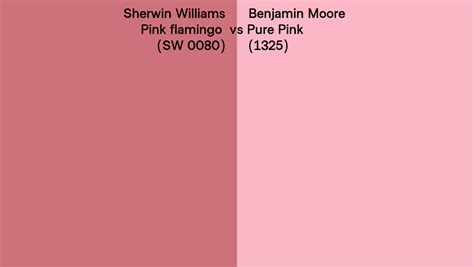 Sherwin Williams Pink Flamingo Sw 0080 Vs Benjamin Moore Pure Pink