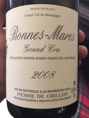 Pierre De Crillon Bonnes Mares Grand Cru Vivino Us