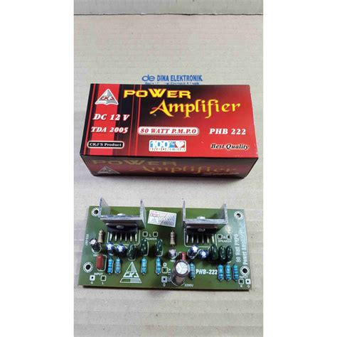 Jual Kit Power Amplifier Watt Stereo Dc Volt Indonesia Shopee