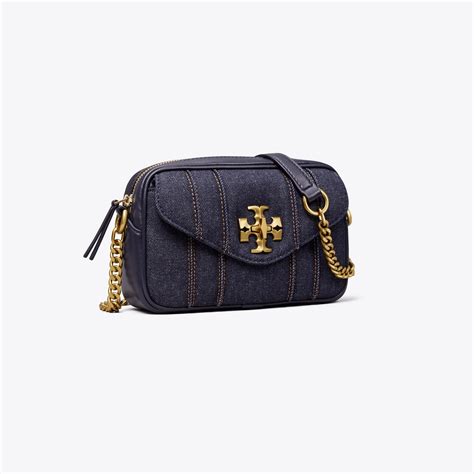 Kira Denim Mini Camera Bag Womens Designer Crossbody Bags Tory Burch