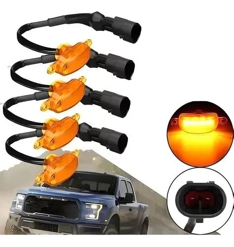 X4 Luces Led Tipo Raptor Ambar Universal Parrilla Frontal Cuotas Sin