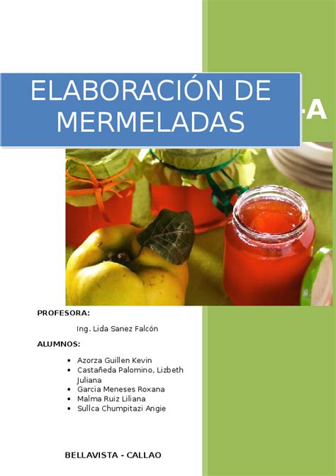 Doc Elaboracion De Mermeladas