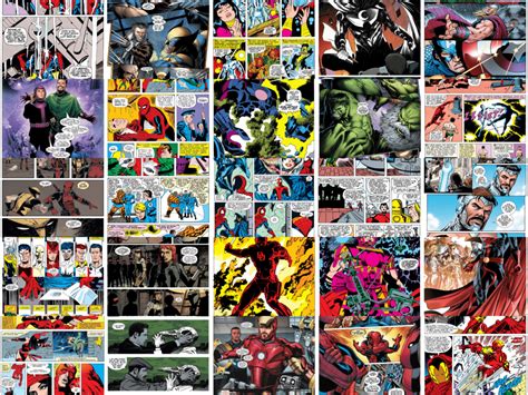 Marvel Comic Poster Wall Collage – Drapster