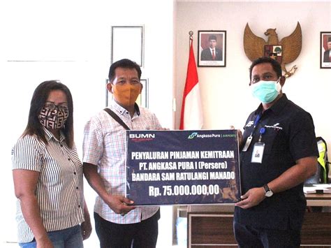 Bandara Sam Ratulangi Manado Salurkan Bantuan Program Kemitraan Untuk