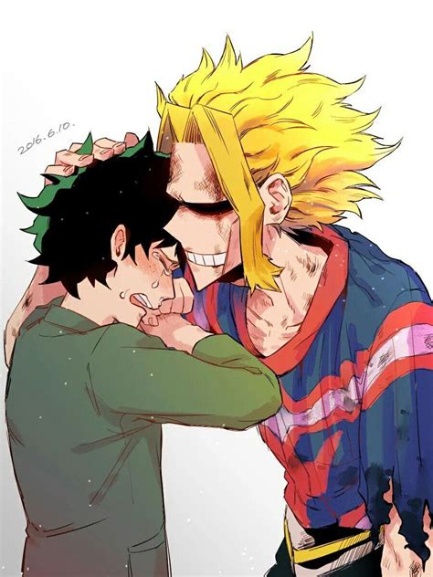 Boku No Hero Academia All Might Toshinori Yagi Midoriya Izuku My