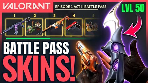 Valorant All Act Battle Pass Rewards New Skins Ft Riot Devs