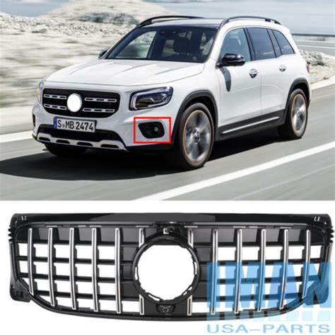 Chrome GT Style Grill Front Grille For Mercedes X247 W247 GLB GLB250