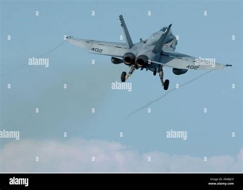 US Navy An F A 18C Hornet Assigned To The Golden Dragons Of Strike