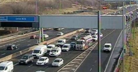 Three Car Crash On M74 Sparks Traffic Chaos As Emergency Services Race