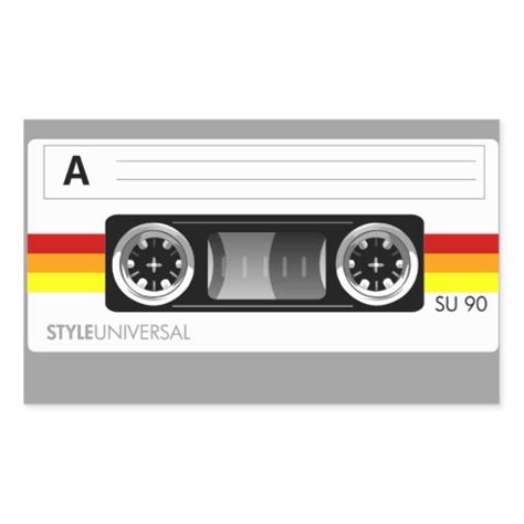 Cassette tape label sticker | Zazzle