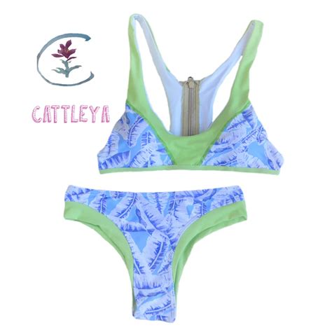 Cattleya New High Neck Bikini Sexy Women Swimwear Cut Out Swimsuit