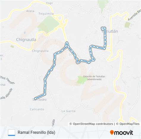 Ruta Rojos Horarios Paradas Y Mapas Ramal Fresnillo Ida Actualizado