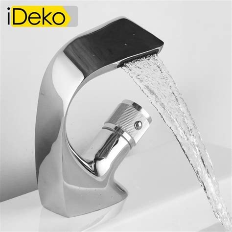 IDeko Robinet De Lavabo Mitigeur Salle De Bain Mono Cascade Nouveau