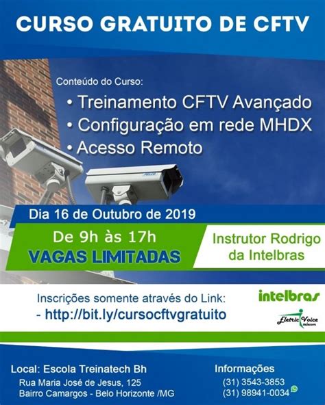 Palestra Cftv Avan Ado Intelbr S Em Belo Horizonte Sympla